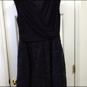 Marina cocktail dress, little black dress-curvy